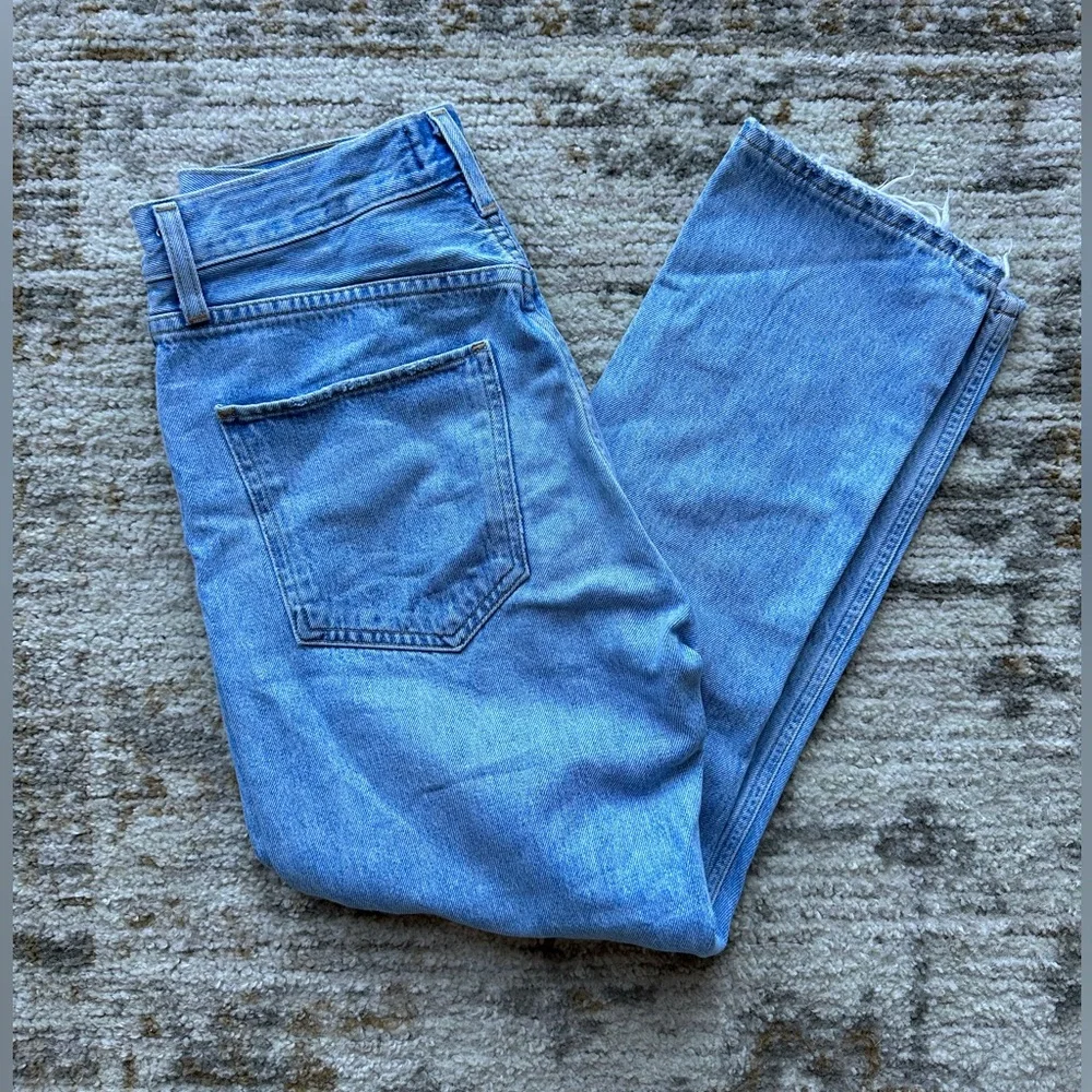 Agolde Riley High Rise Straight Crop Jeans - Picture 5 of 9